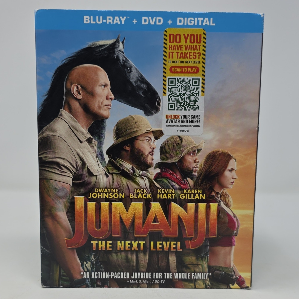 Sony Jumanji: The Next Level Blu-ray + DVD + Digital Copy Widescreen PG-13